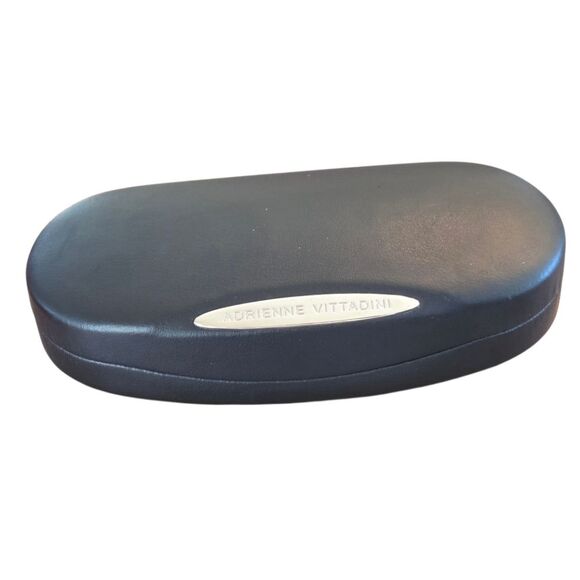 Adrienne Vittadini SunGlasses with Case 5009S Dark Amber Oval Wrap Havana main image 6